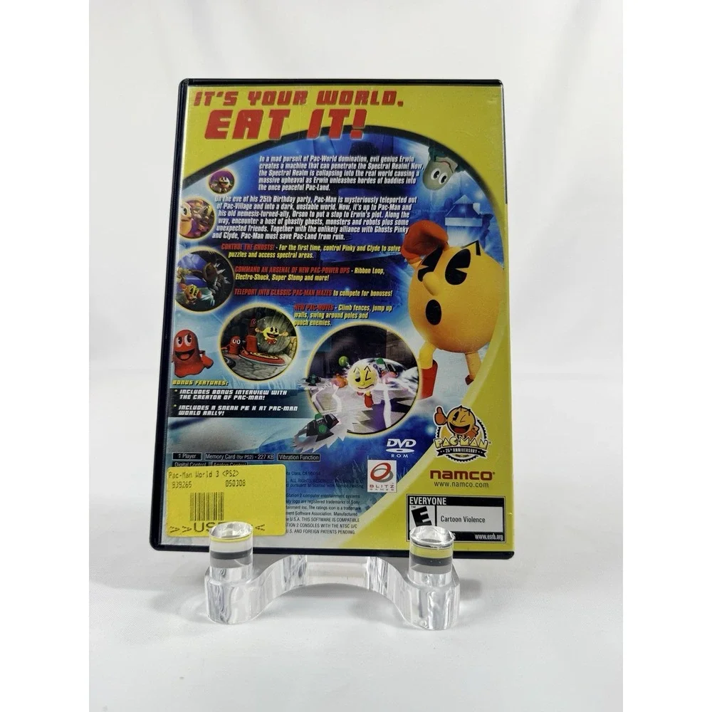Namco Pac-Man World 3 Manual Sony PlayStation 2 Action E NTSC-U/C 2005 CIB